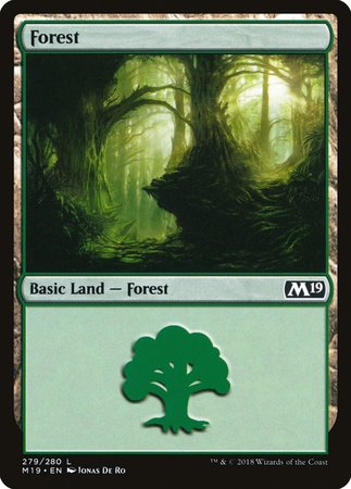 Forest (279) [Core Set 2019] | The Time Vault CA