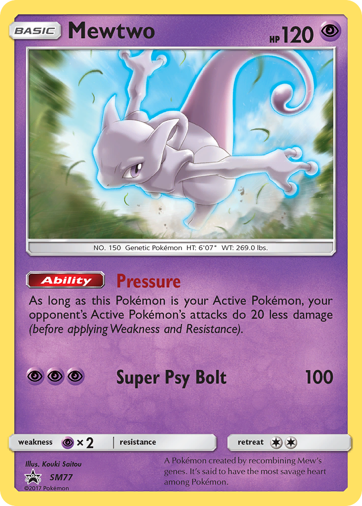 Mewtwo (SM77) [Sun & Moon: Black Star Promos] | The Time Vault CA