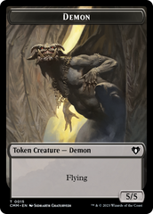 Eldrazi Spawn // Demon Double-Sided Token [Commander Masters Tokens] | The Time Vault CA