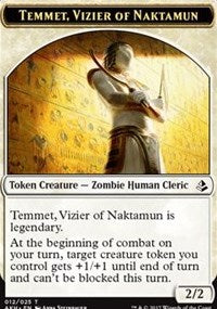 Temmet, Vizier of Naktamun // Zombie Token [Amonkhet Tokens] | The Time Vault CA