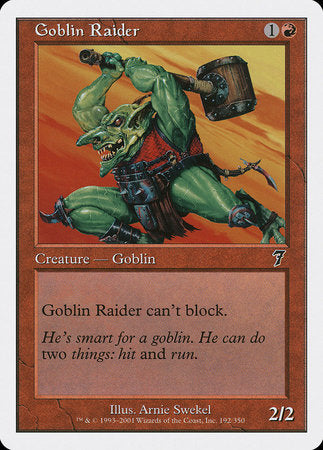 Goblin Raider [Seventh Edition] | The Time Vault CA