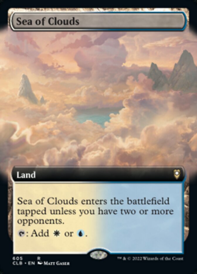 Sea of Clouds (Extended Art) [Commander Legends: Battle for Baldur's Gate] | The Time Vault CA