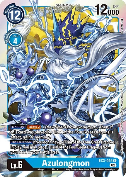 Azulongmon [EX3-025] [Revision Pack Cards] | The Time Vault CA