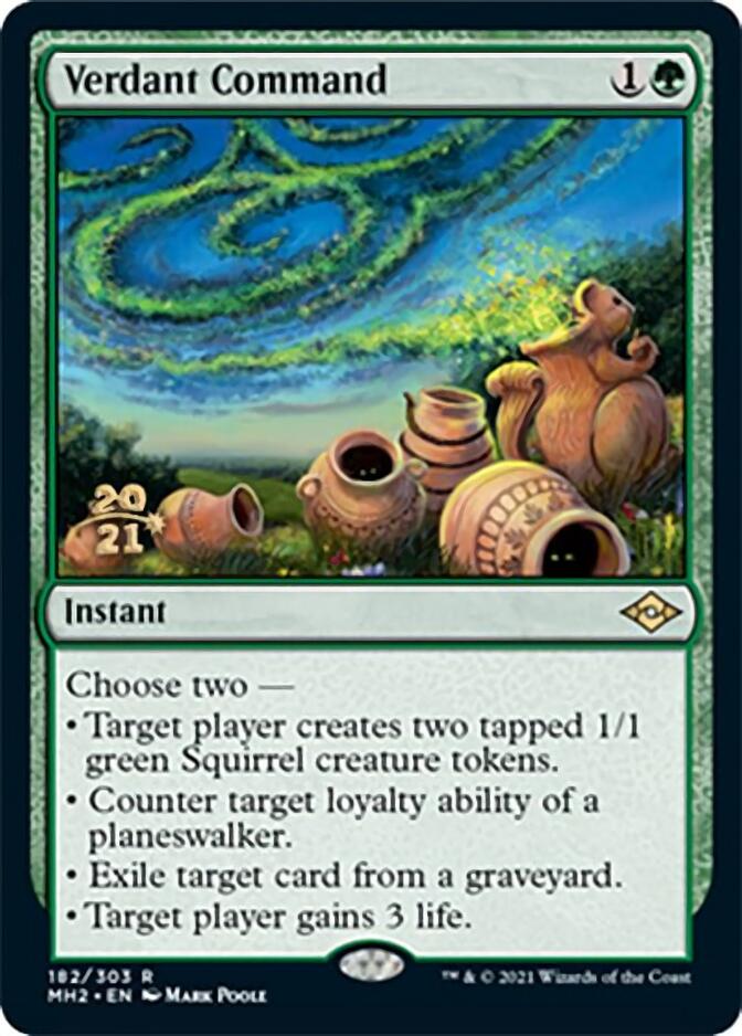 Verdant Command [Modern Horizons 2 Prerelease Promos] | The Time Vault CA