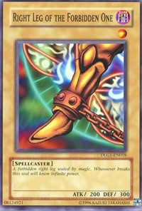 Right Leg of the Forbidden One [DLG1-EN018] Common | The Time Vault CA