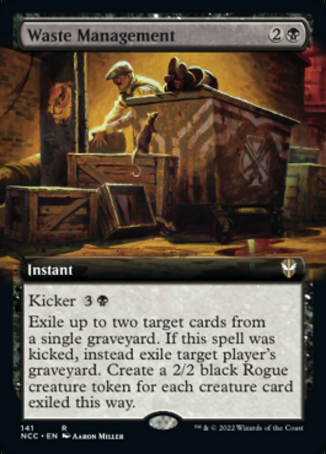 Waste Management (Extended Art) [Streets of New Capenna Commander] | The Time Vault CA