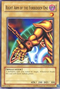 Right Arm of the Forbidden One [DLG1-EN020] Common | The Time Vault CA