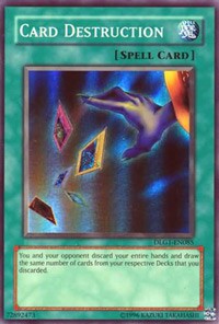 Card Destruction [DLG1-EN085] Super Rare | The Time Vault CA