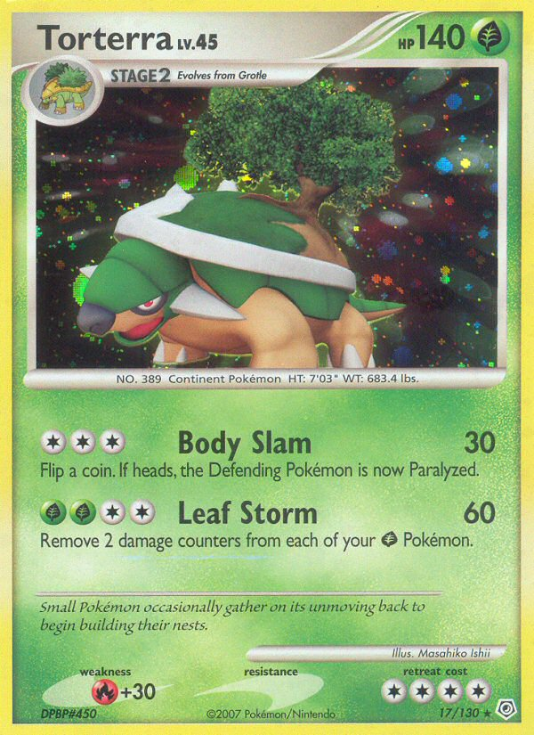 Torterra (17/130) [Diamond & Pearl: Base Set] | The Time Vault CA