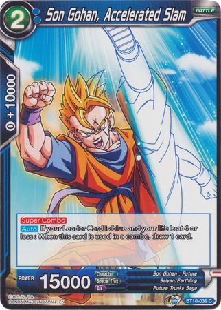 Son Gohan, Accelerated Slam (BT10-039) [Rise of the Unison Warrior 2nd Edition] | The Time Vault CA