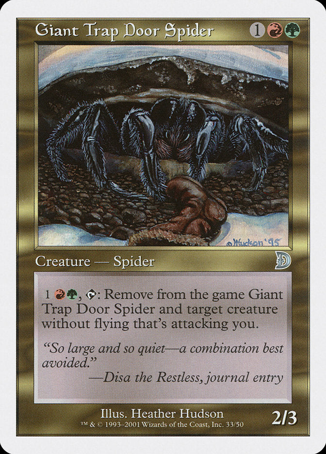 Giant Trap Door Spider [Deckmasters] | The Time Vault CA