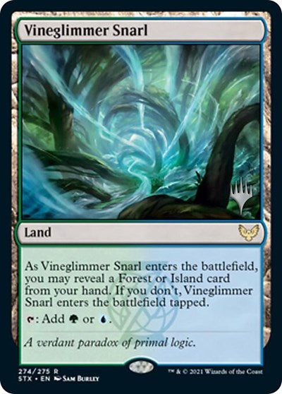 Vineglimmer Snarl (Promo Pack) [Strixhaven: School of Mages Promos] | The Time Vault CA