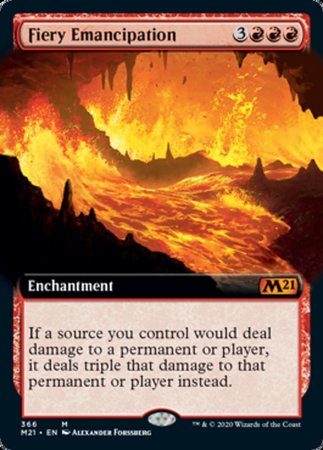 Fiery Emancipation (Extended Art) [Core Set 2021] | The Time Vault CA