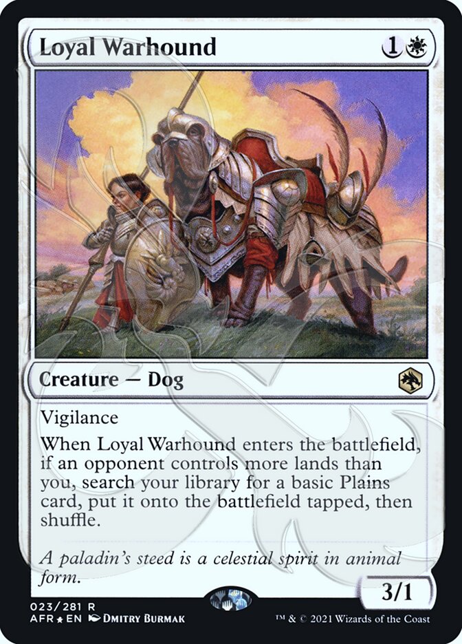 Loyal Warhound (Ampersand Promo) [Dungeons & Dragons: Adventures in the Forgotten Realms Promos] | The Time Vault CA