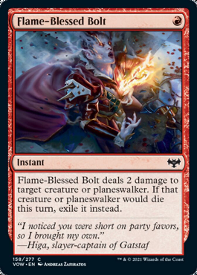 Flame-Blessed Bolt [Innistrad: Crimson Vow] | The Time Vault CA