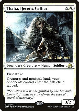 Thalia, Heretic Cathar [Eldritch Moon Promos] | The Time Vault CA