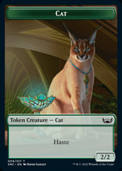 Cat // Wizard Double-sided Token [Streets of New Capenna Tokens] | The Time Vault CA