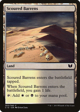 Scoured Barrens [Commander 2015] | The Time Vault CA