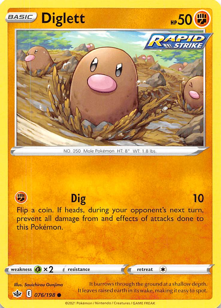 Diglett (076/198) [Sword & Shield: Chilling Reign] | The Time Vault CA