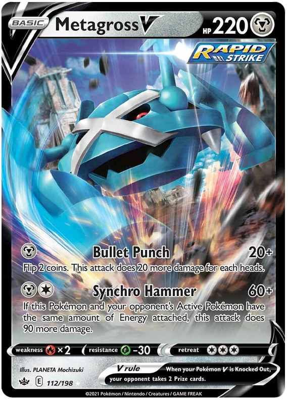 Metagross V (112/198) [Sword & Shield: Chilling Reign] | The Time Vault CA
