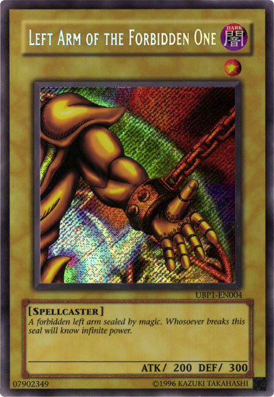 Left Arm of the Forbidden One [UBP1-EN004] Secret Rare | The Time Vault CA
