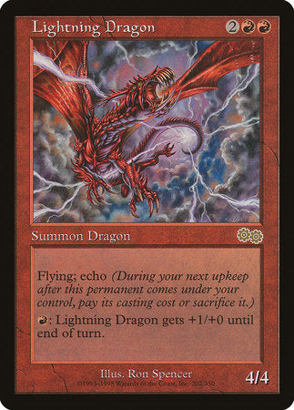 Lightning Dragon [Urza's Saga] | The Time Vault CA