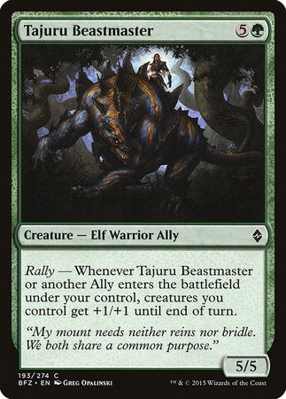 Tajuru Beastmaster [Battle for Zendikar] | The Time Vault CA