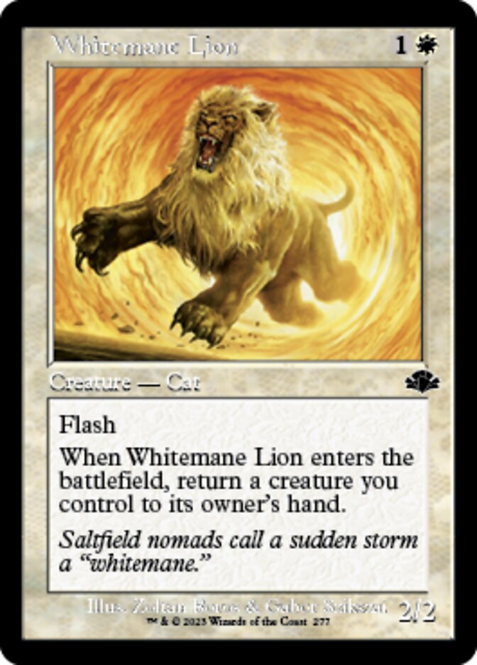 Whitemane Lion (Retro) [Dominaria Remastered] | The Time Vault CA