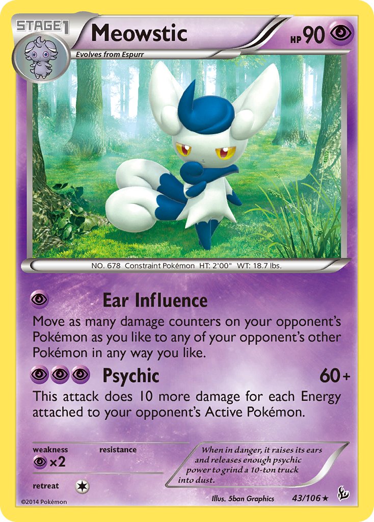 Meowstic (43/106) (Theme Deck Exclusive) [XY: Flashfire] | The Time Vault CA