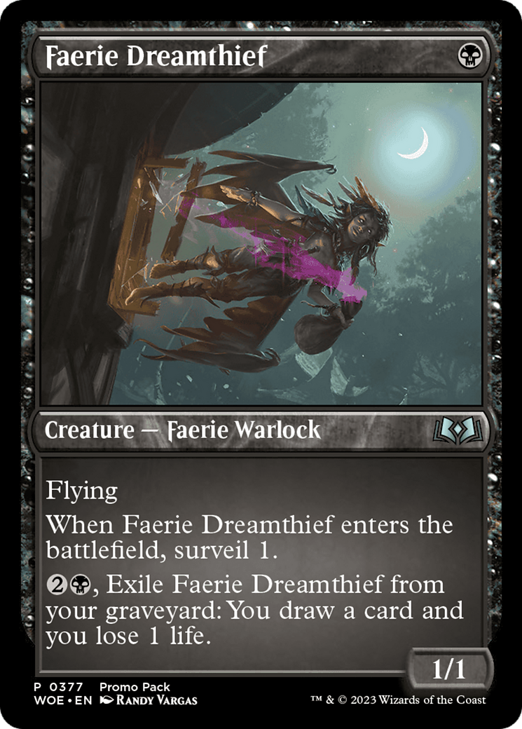 Faerie Dreamthief (Promo Pack) [Wilds of Eldraine Promos] | The Time Vault CA