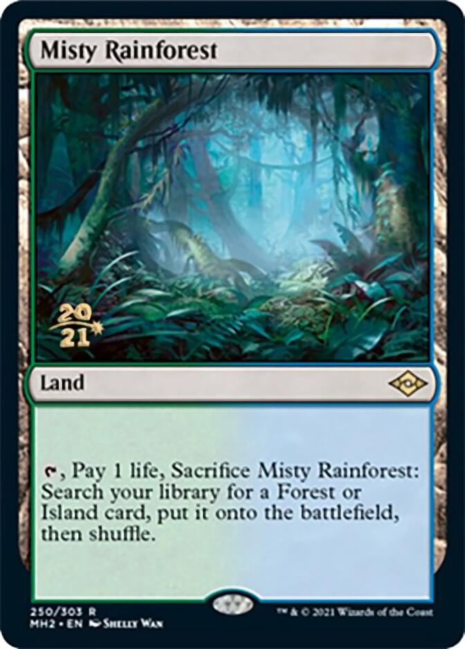 Misty Rainforest [Modern Horizons 2 Prerelease Promos] | The Time Vault CA