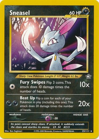 Sneasel (25/111) [Neo Genesis Unlimited] | The Time Vault CA