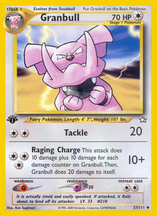Granbull (37/111) [Neo Genesis 1st Edition] | The Time Vault CA
