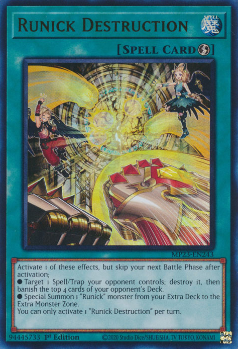 Runick Destruction [MP23-EN243] Ultra Rare | The Time Vault CA