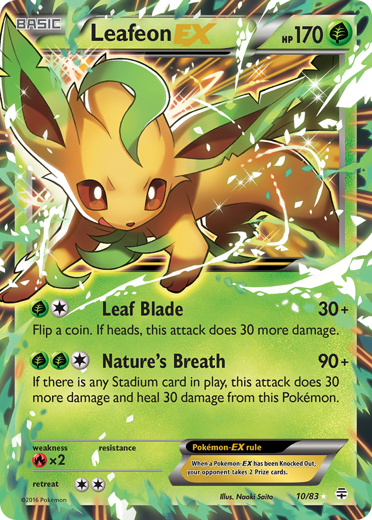 Leafeon EX (10/83) [XY: Generations] | The Time Vault CA
