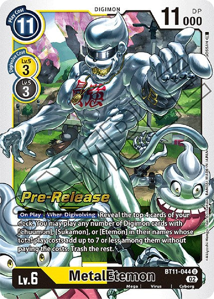 MetalEtemon [BT11-044] [Dimensional Phase Pre-Release Promos] | The Time Vault CA