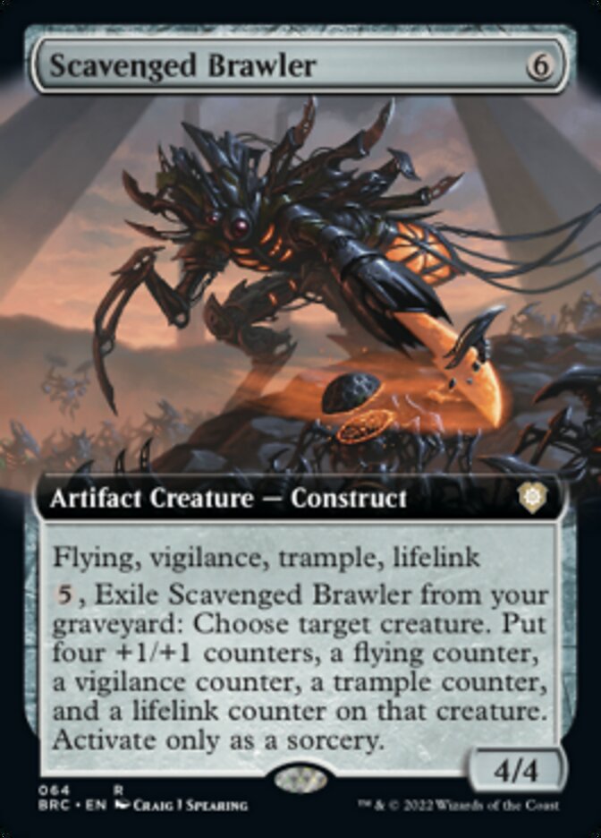 Scavenged Brawler (Extended Art) [The Brothers' War Commander] | The Time Vault CA