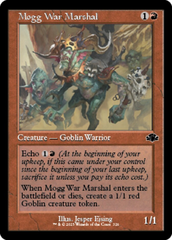 Mogg War Marshal (Retro) [Dominaria Remastered] | The Time Vault CA