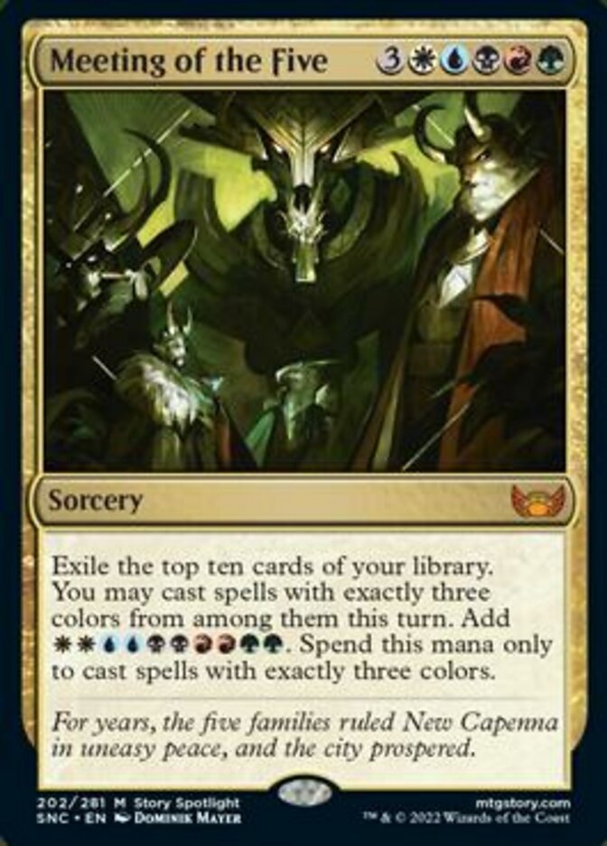 Meeting of the Five [Streets of New Capenna] | The Time Vault CA
