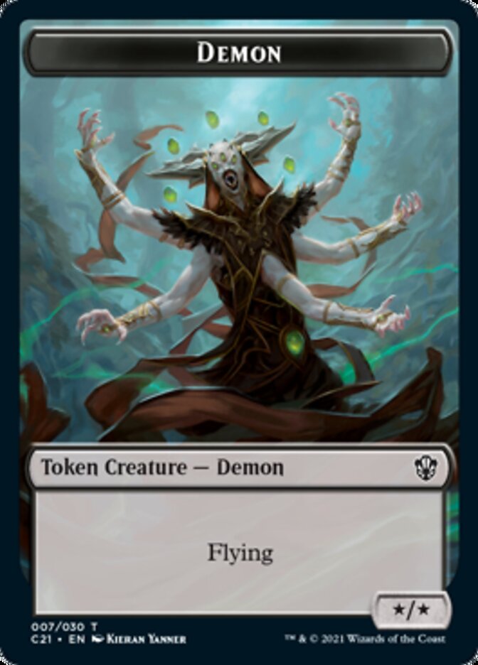 Demon // Fungus Beast Token [Commander 2021 Tokens] | The Time Vault CA