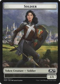 Soldier // Dinosaur Double-Sided Token [Game Night 2019 Tokens] | The Time Vault CA