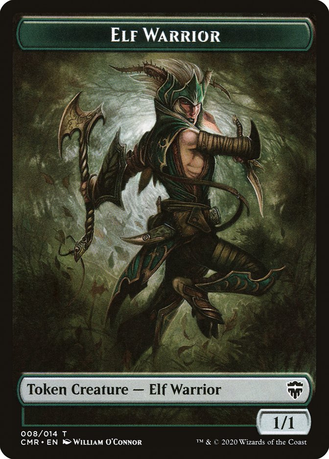 Elf Warrior // The Monarch Token [Commander Legends Tokens] | The Time Vault CA