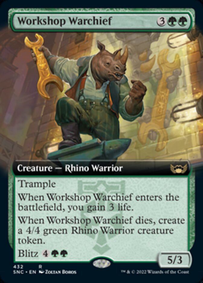 Workshop Warchief (Extended Art) [Streets of New Capenna] | The Time Vault CA