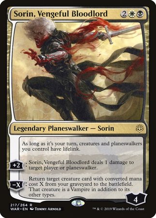 Sorin, Vengeful Bloodlord [War of the Spark] | The Time Vault CA