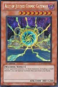 Ally of Justice Cosmic Gateway [HA02-EN022] Secret Rare | The Time Vault CA