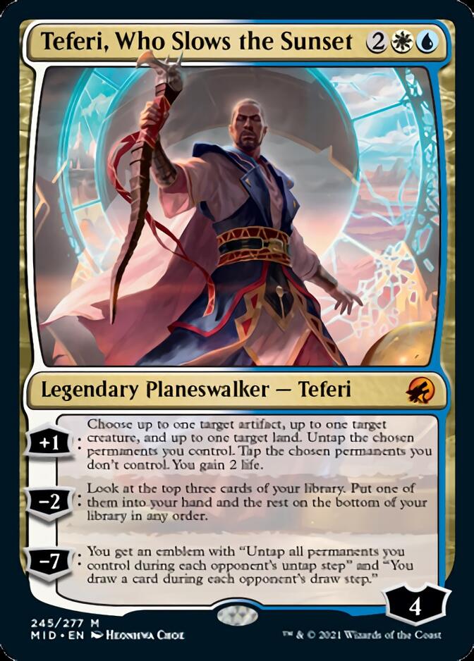 Teferi, Who Slows the Sunset [Innistrad: Midnight Hunt] | The Time Vault CA