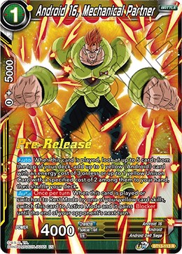 Android 16, Going All Out (BT13-112) [Supreme Rivalry Prerelease Promos] | The Time Vault CA