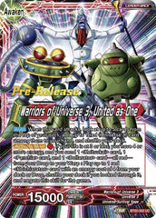 Paparoni // Warriors of Universe 3, United as One (BT20-002) [Power Absorbed Prerelease Promos] | The Time Vault CA