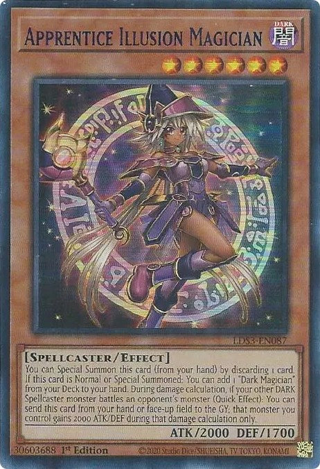 Apprentice Illusion Magician (Blue) [LDS3-EN087] Ultra Rare | The Time Vault CA