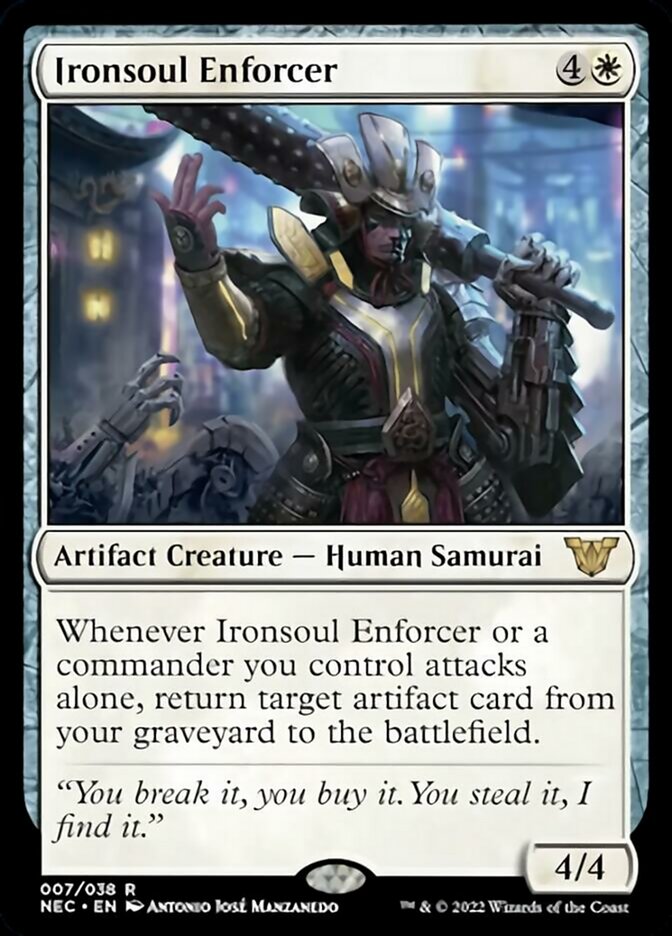 Ironsoul Enforcer [Kamigawa: Neon Dynasty Commander] | The Time Vault CA